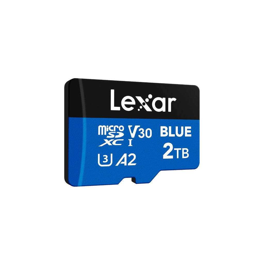 Lexar 256GB Blue Micro SD Card Up to 160MB/s microSDXC UHS-I Memory Card | C10, U3, A2, V30, Full HD, 4K UHD, High Speed TF Card with SD Adapter