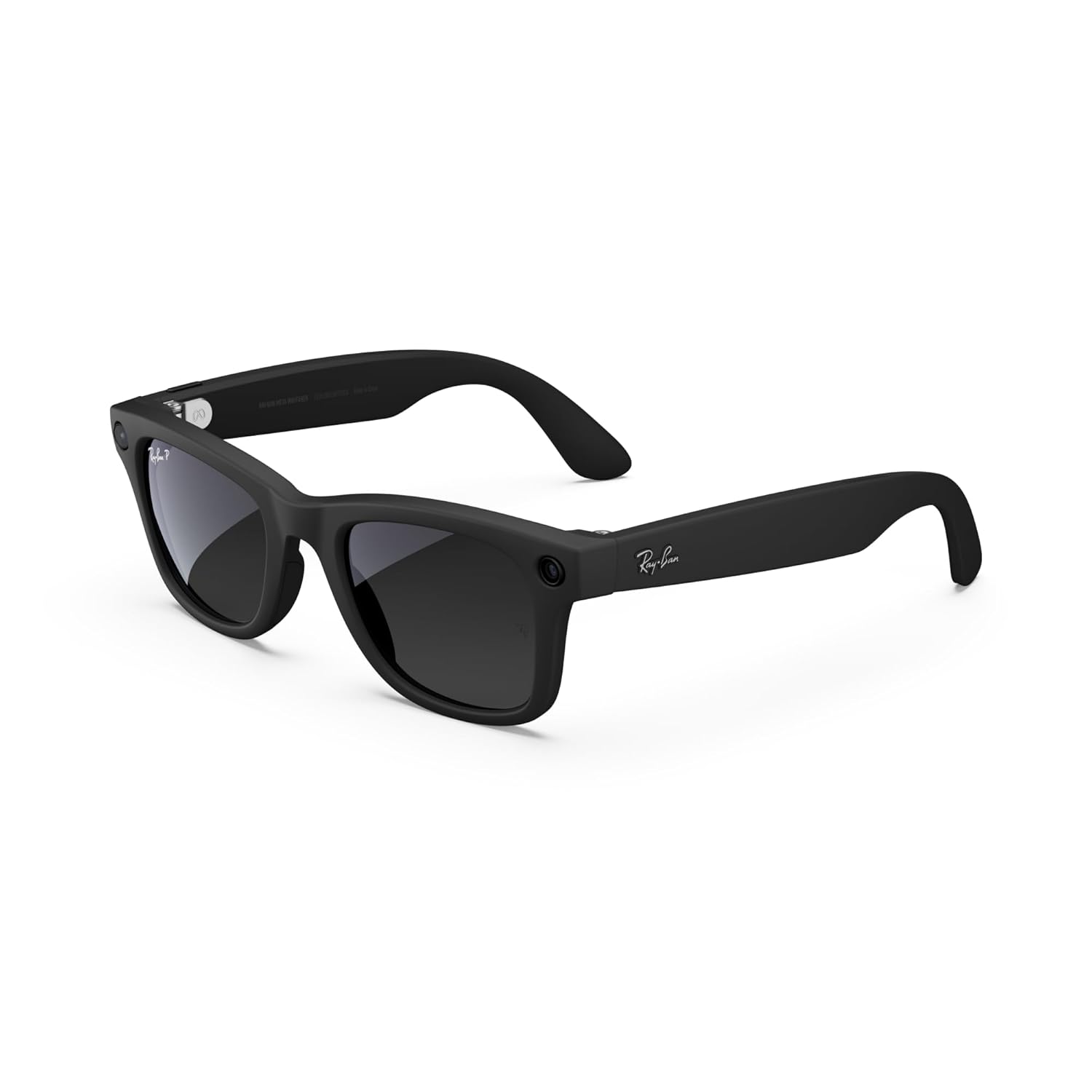 Ray-Ban Meta (Gen 1), Wayfarer, Matte Black | Smart AI Glasses for Men, Women — 12 MP Ultra-Wide Camera, Open-Ear Audio, Video Recording, Bluetooth — Polarized Gradient Graphite Lenses — Sunglasses | Camera, audio & Meta AI built in. Polarized Gradient Gr