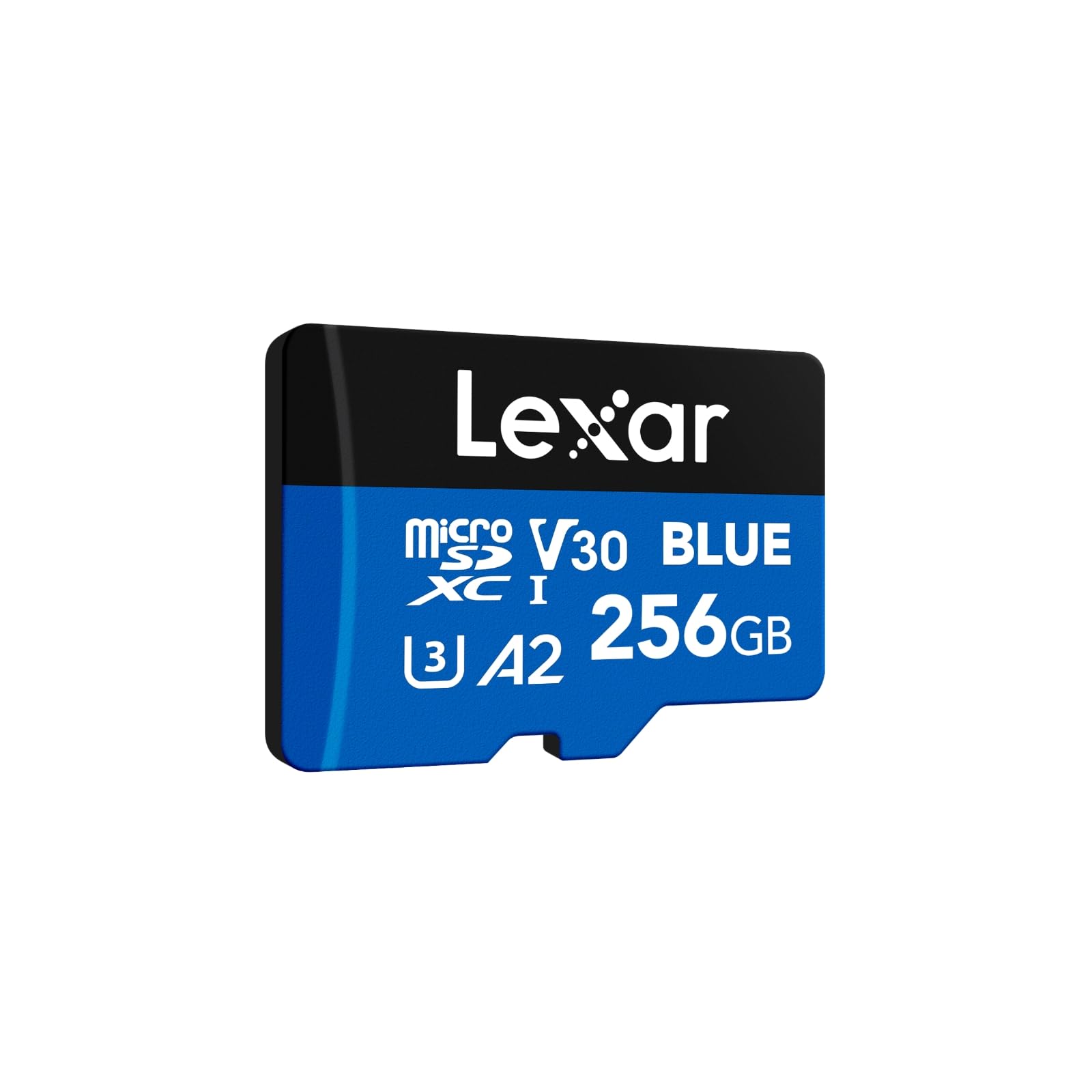 Lexar 256GB Blue Micro SD Card Up to 160MB/s microSDXC UHS-I Memory Card | C10, U3, A2, V30, Full HD, 4K UHD, High Speed TF Card with SD Adapter