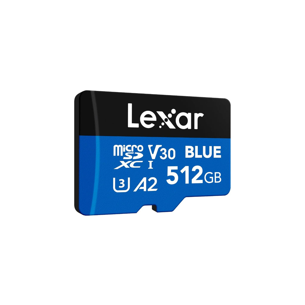 Lexar 256GB Blue Micro SD Card Up to 160MB/s microSDXC UHS-I Memory Card | C10, U3, A2, V30, Full HD, 4K UHD, High Speed TF Card with SD Adapter
