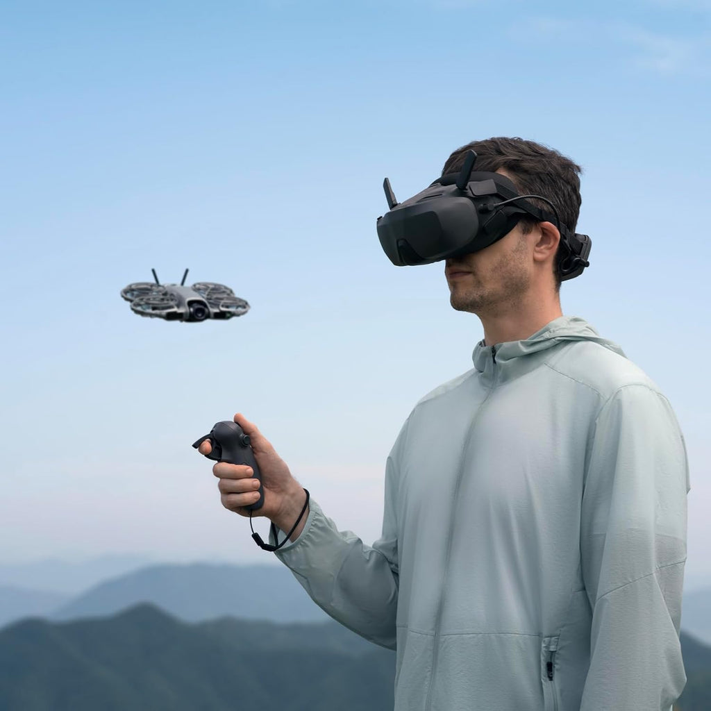 DJI Neo 2 Motion Fly More Combo With RC Motion 3 & Goggles N3 | Stable Transmission With Digital Transceiver, 4K Drone for Beginners, FPV Flying, 3 Batteries