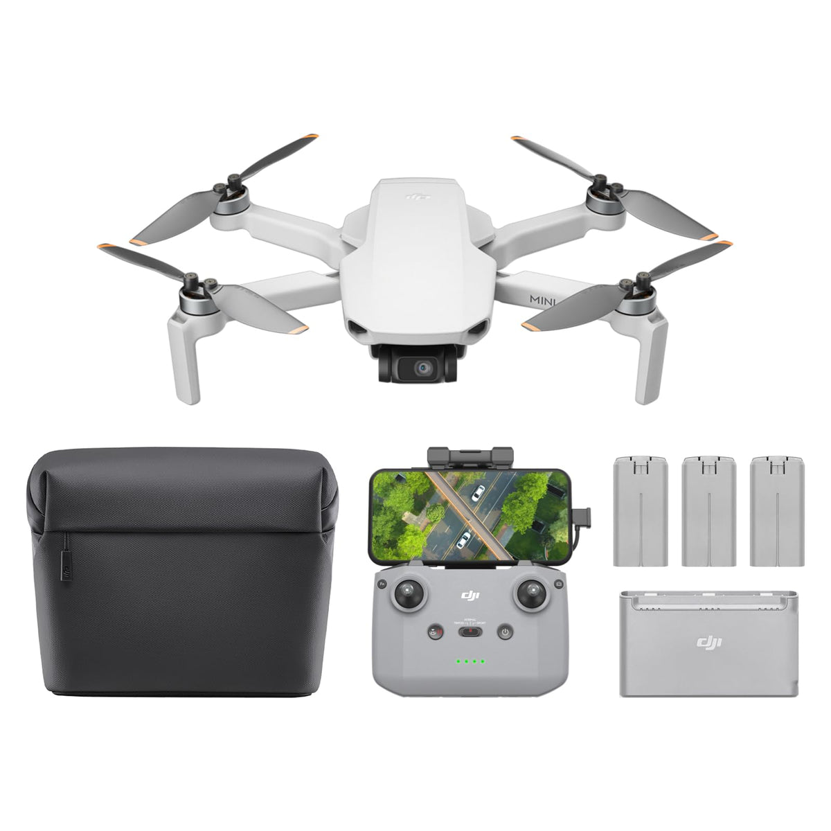 DJI Mini 4K, Drone With 4K UHD Camera, Under 249 g | 3-Axis Gimbal, 10km Video Transmission, Auto Return, Wind Resistance, 31-Min Flight Time, Intelligent Flight