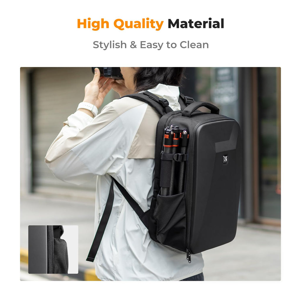 K&F CONCEPT Camera Backpack,Hardshell Photography DSLR Camera Bag | 15-15.6 Inch Laptop Compartment, Waterproof, Hard Shell Camera Case, Compatible with Canon/Nikon/Sony/DJI Mavic Drone, B07