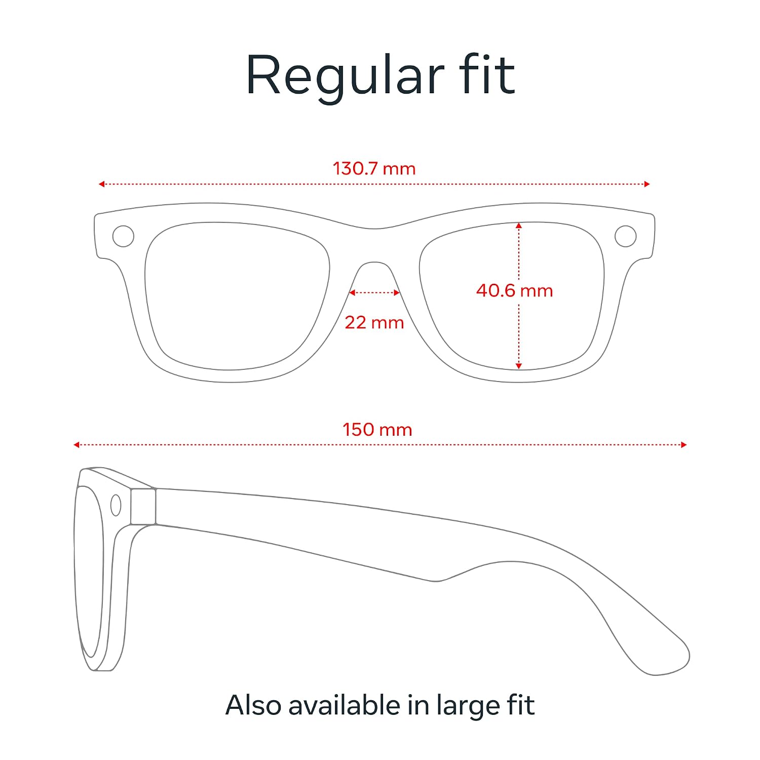 Ray-Ban Meta (Gen 1), Wayfarer, Matte Black | Smart AI Glasses for Men, Women — 12 MP Ultra-Wide Camera, Open-Ear Audio, Video Recording, Bluetooth — Polarized Gradient Graphite Lenses — Sunglasses | Camera, audio & Meta AI built in. Polarized Gradient Gr