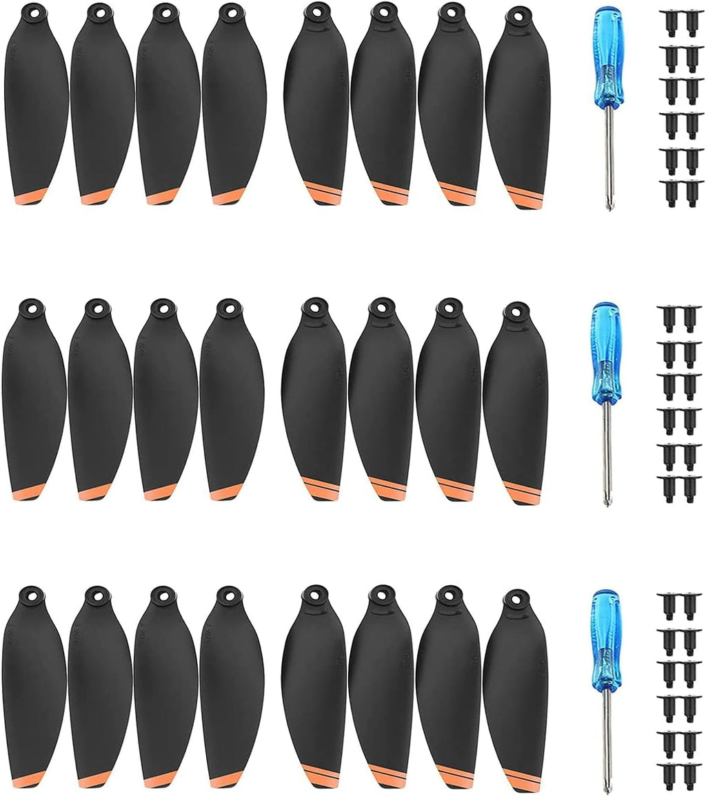 24Pcs Propellers for DJI Mini 4K Drone - for Mavic Mini 2/2 SE Accessories | Quick Release Drone Replacement Low Noise Quick-Release Blades Props Accessories for DJI Mini 2/SE/2 SE/4K, Orange