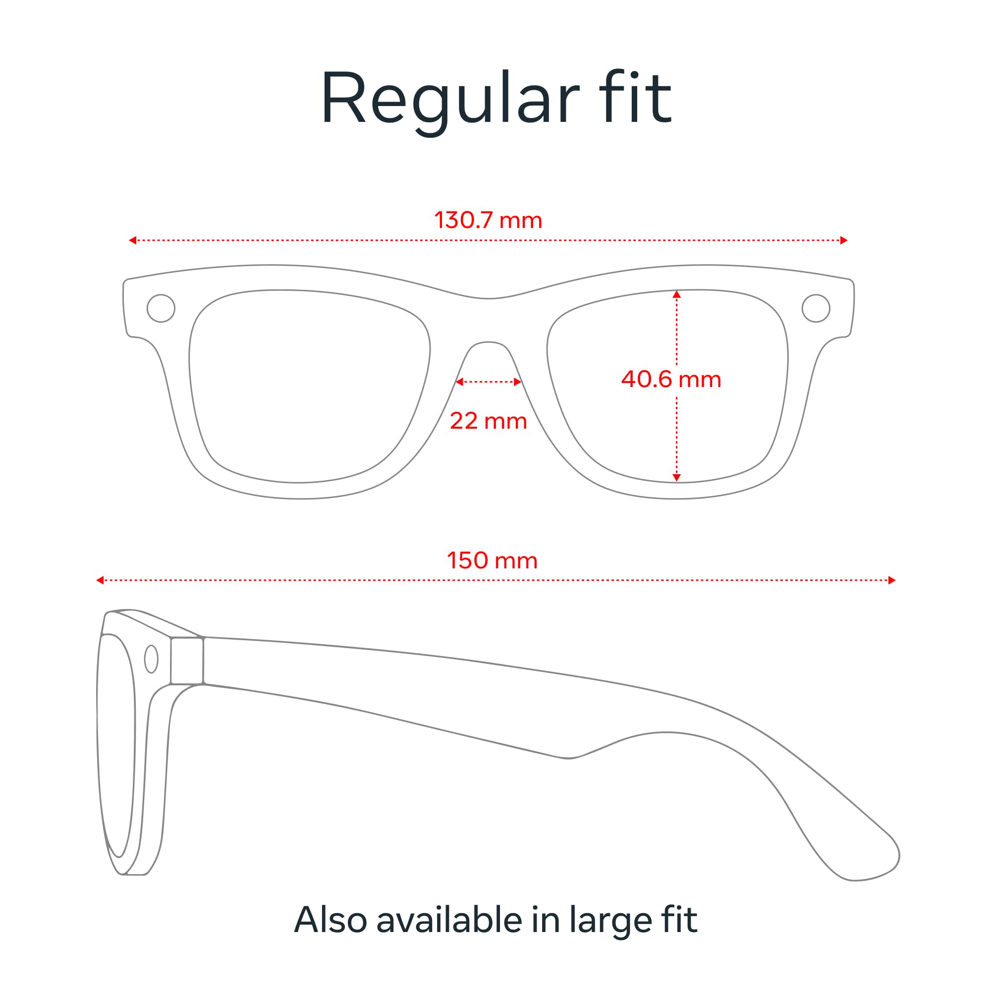 Ray-Ban Meta (Gen 1), Wayfarer, Matte Black | Smart AI Glasses for Men, Women — 12 MP Ultra-Wide Camera, Open-Ear Audio, Video Recording, Bluetooth — Polarized Gradient Graphite Lenses — Sunglasses | Camera, audio & Meta AI built in. Polarized Gradient Gr