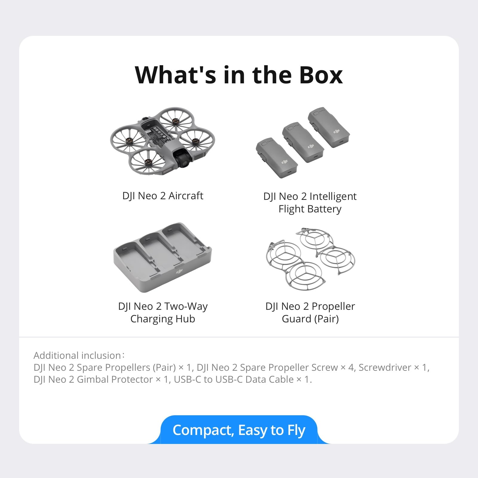 DJI Neo 2 Motion Fly More Combo With RC Motion 3 & Goggles N3 | Stable Transmission With Digital Transceiver, 4K Drone for Beginners, FPV Flying, 3 Batteries