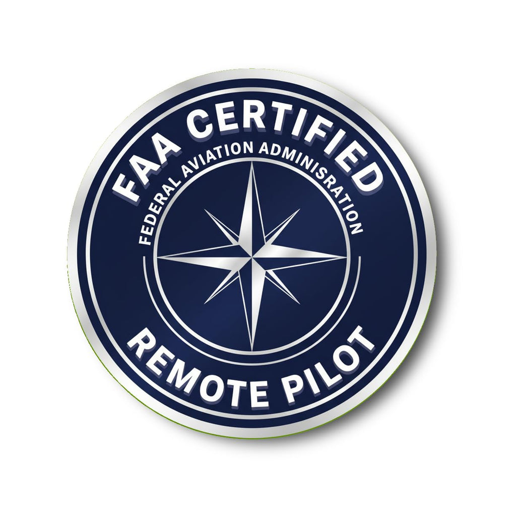 Certified Remote Pilot Sticker | FAA | Aviation Decal for Drone Enthusiasts, Pilots, and Hobbyists [2K71]