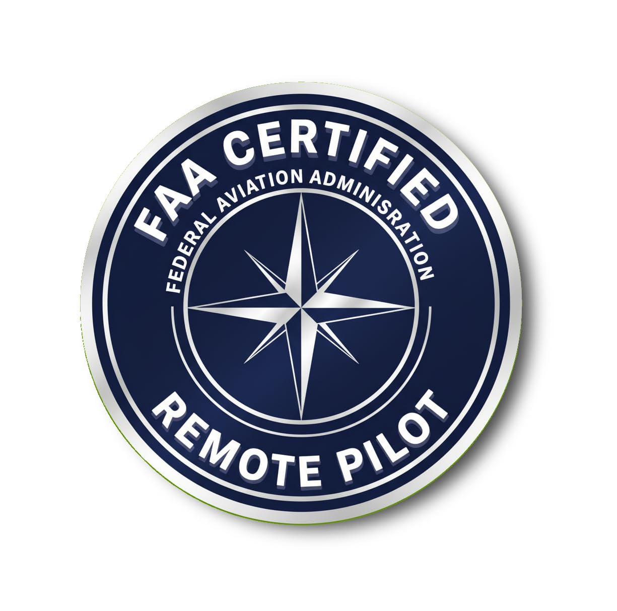 Certified Remote Pilot Sticker | FAA | Aviation Decal for Drone Enthusiasts, Pilots, and Hobbyists [2K71]