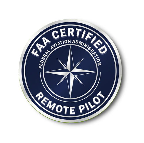 Certified Remote Pilot Sticker | FAA | Aviation Decal for Drone Enthusiasts, Pilots, and Hobbyists [2K71]