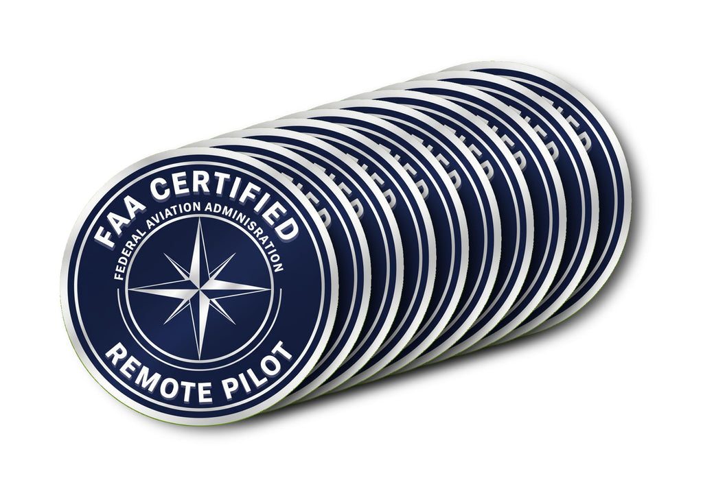 Certified Remote Pilot Sticker | FAA | Aviation Decal for Drone Enthusiasts, Pilots, and Hobbyists [2K71]