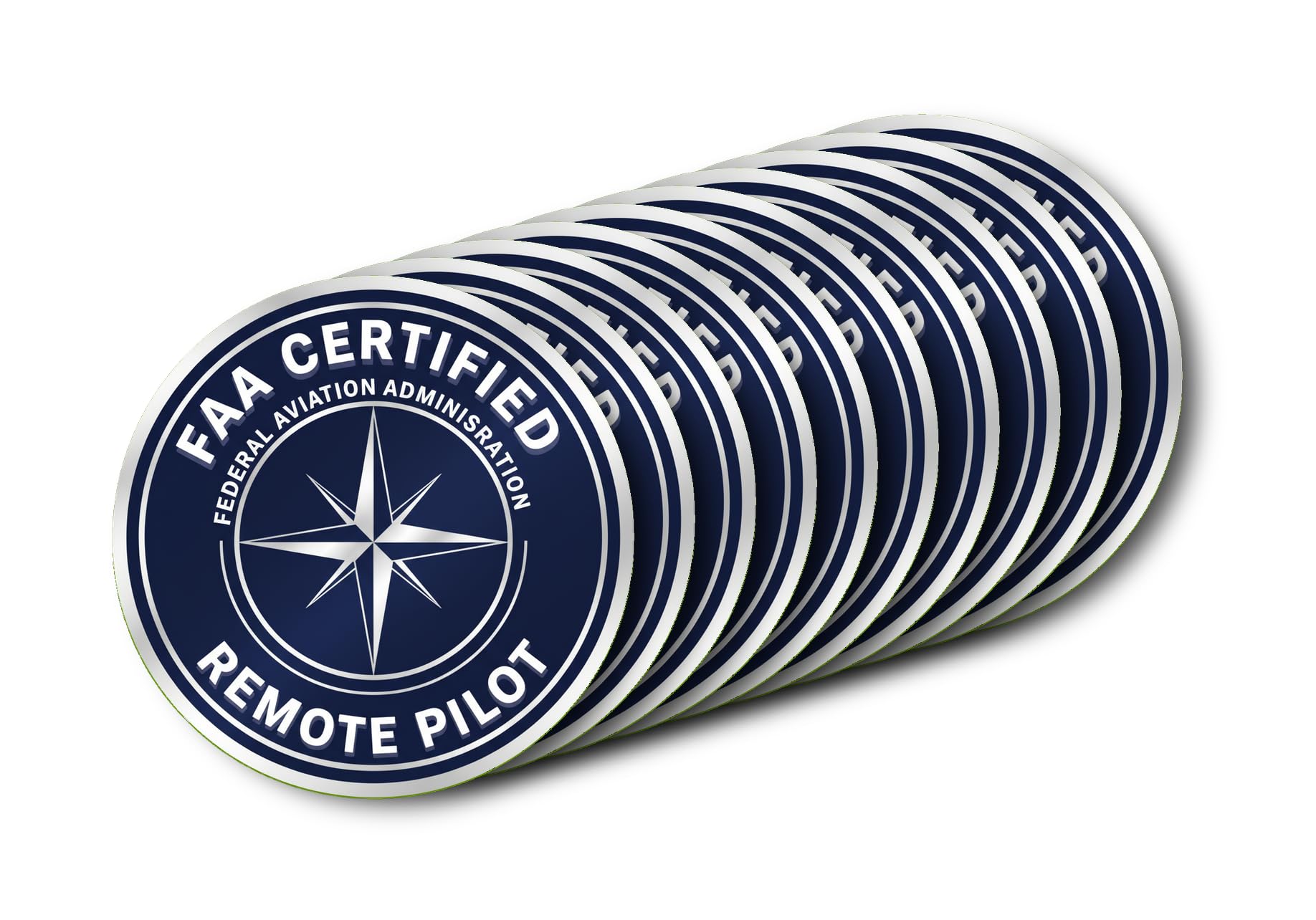 Certified Remote Pilot Sticker | FAA | Aviation Decal for Drone Enthusiasts, Pilots, and Hobbyists [2K71]