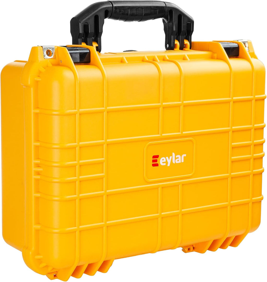 Eylar Standard 16" Gear, Equipment, Hard Camera Case Waterproof with Foam TSA Standards