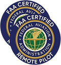 2-Pack FAA Certified Remote Pilot Drone Sticker Decal - 4 Inches - Drone Stickers for Car Truck Van Window Bumper Laptop Tablet Cup Tumbler and Any Smooth Surface