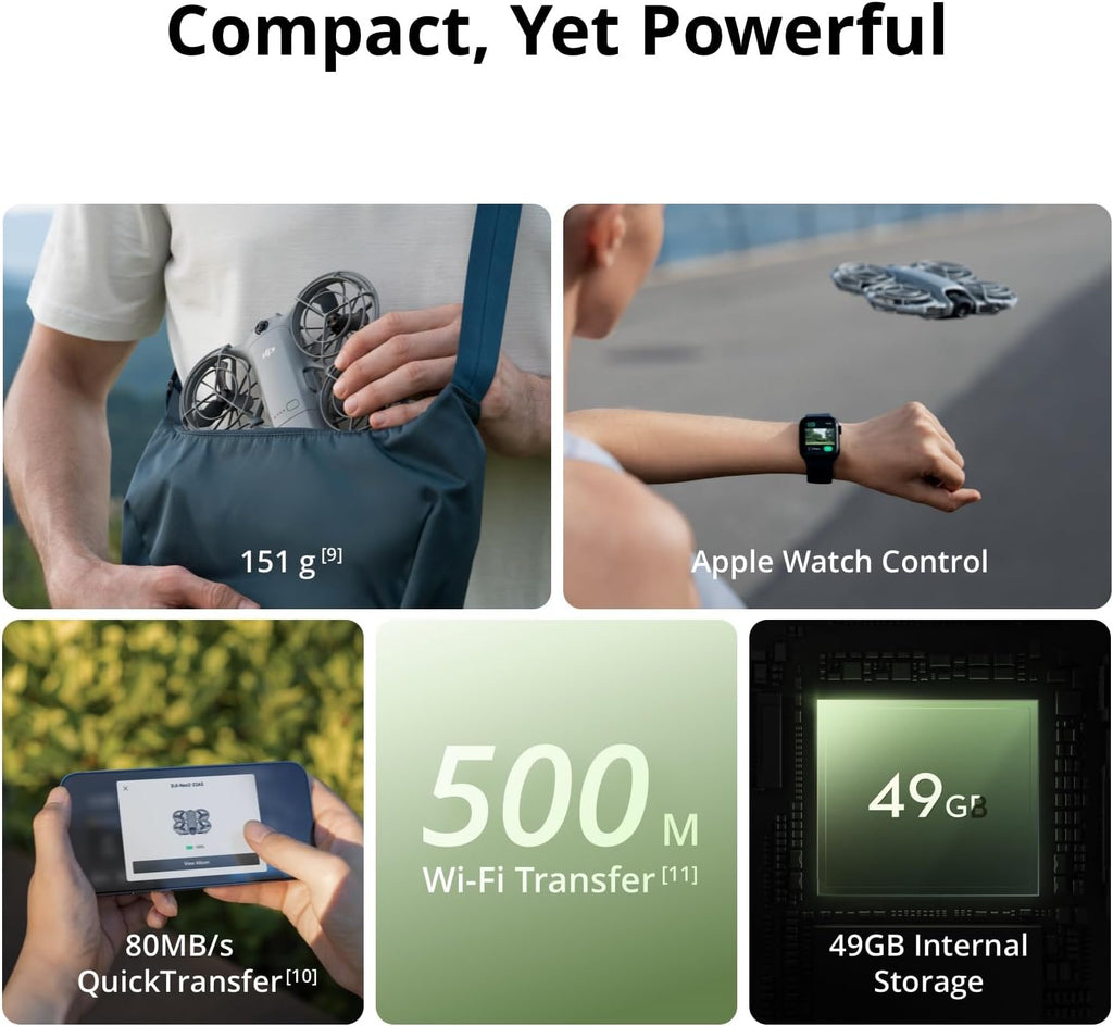 DJI Neo 2 Motion Fly More Combo With RC Motion 3 & Goggles N3 | Stable Transmission With Digital Transceiver, 4K Drone for Beginners, FPV Flying, 3 Batteries