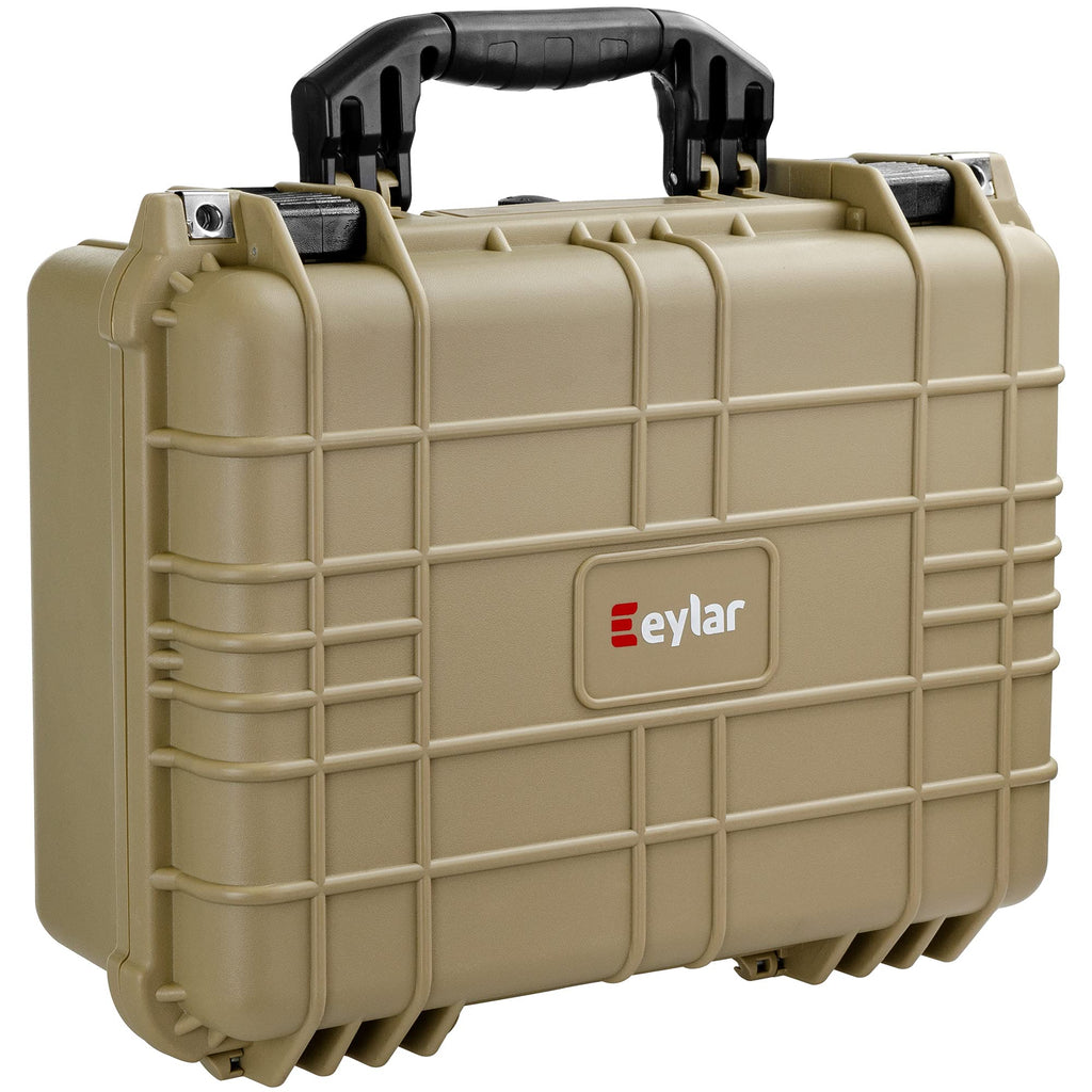 Eylar Standard 16" Gear, Equipment, Hard Camera Case Waterproof with Foam TSA Standards