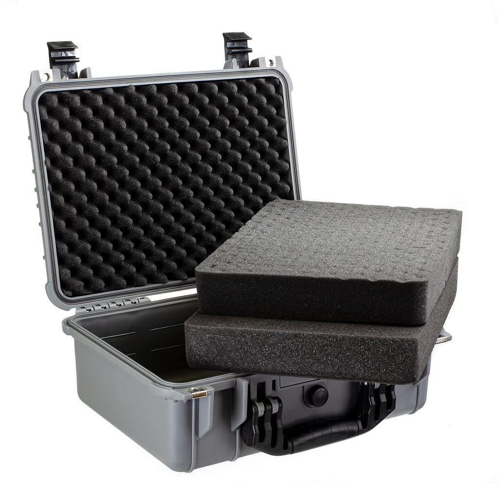 Eylar Standard 16" Gear, Equipment, Hard Camera Case Waterproof with Foam TSA Standards