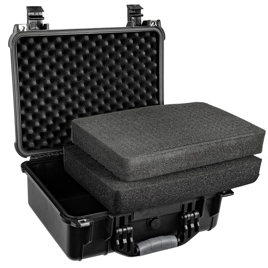Eylar Standard 16" Gear, Equipment, Hard Camera Case Waterproof with Foam TSA Standards