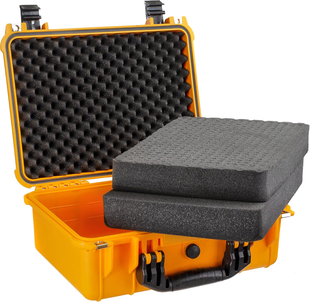 Eylar Standard 16" Gear, Equipment, Hard Camera Case Waterproof with Foam TSA Standards