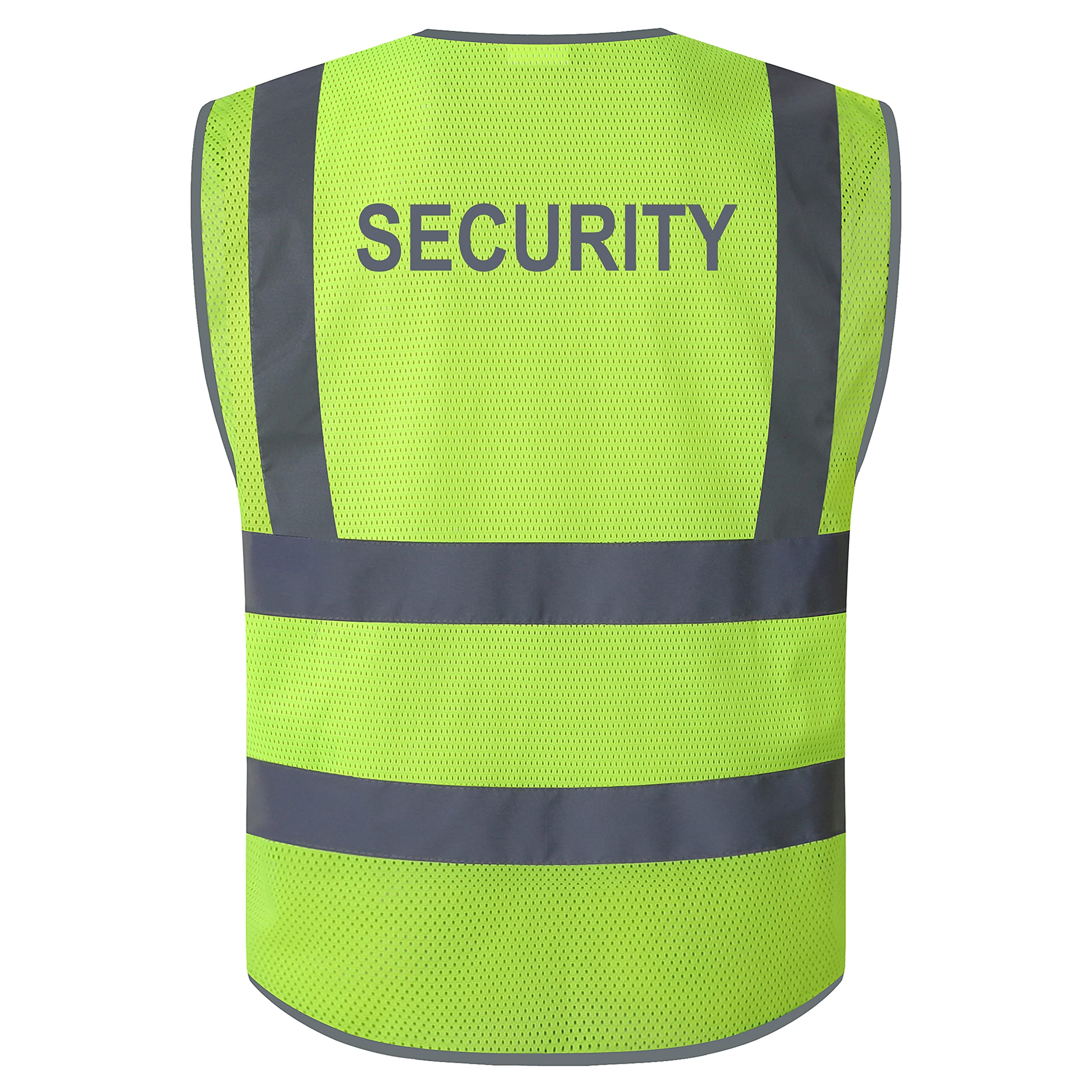 JKSafety Licenced Drone Pilot Reflective Safety Vest JK100FAA Yellow L | 4 Reflective Strips, 9 Pockets ANSI Class 2 FAA-Compliant Drone Pilot Vest Breathable Mesh for UAV & Field Operations